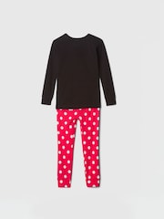 Gap Black/Red Minnie Mouse Disney Cotton Long Sleeve Pyjamas (6mths-5yrs) - Image 2 of 3