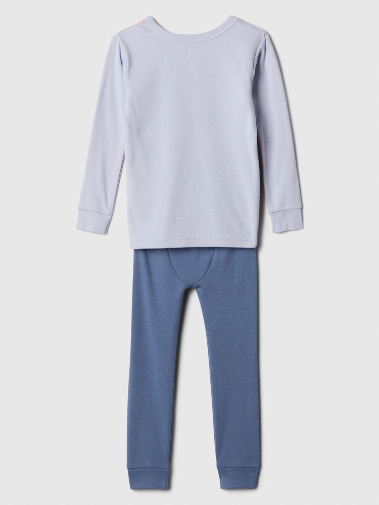 Gap Blue Builder Cotton Long Sleeve Pyjamas (6mths-5yrs) - Image 2 of 3