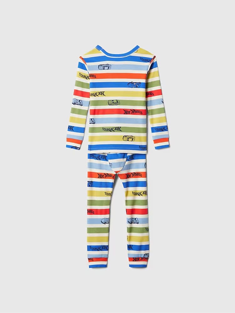 Gap Cream Hot Wheels Cotton Long Sleeve Pyjama Set (6mths-5yrs) - Image 2 of 3