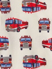 Gap Cream Fire Truck Cotton Long Sleeve Pyjamas (6mths-5yrs) - Image 3 of 3
