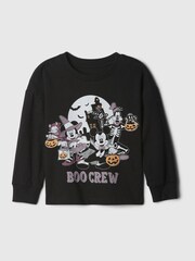 Gap Black Disney Halloween Graphic Long Sleeve T-Shirt (6mths-5yrs) - Image 1 of 2