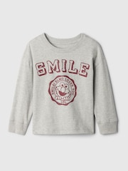 Gap Grey Sesame Street Graphic Long Sleeve T-Shirt (6mths-5yrs) - Image 1 of 2