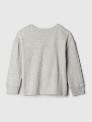 Gap Grey Sesame Street Graphic Long Sleeve T-Shirt (6mths-5yrs) - Image 2 of 2