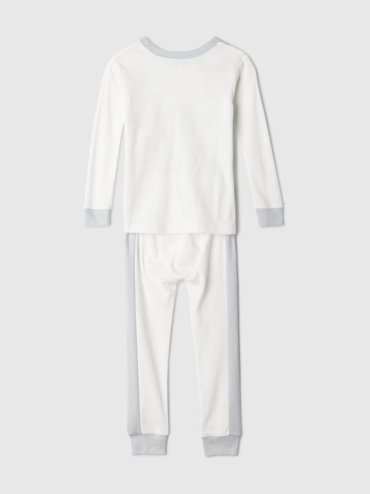 Gap White Astronaut Cotton Long Sleeve Pyjamas (6mths-5yrs) - Image 2 of 3