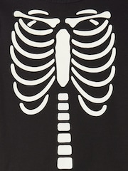 Gap Black Skeleton Halloween Long Sleeve Pyjama Set (6mths-5yrs) - Image 3 of 3