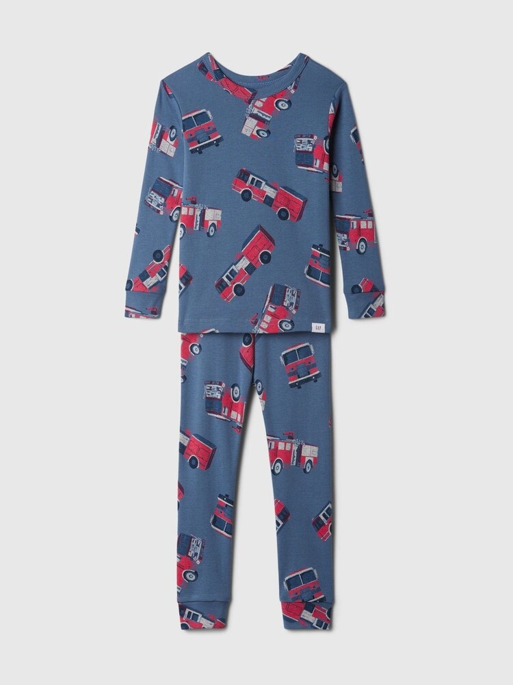 Gap Blue Truck Cotton Long Sleeve Pyjamas (6mths-5yrs) - Image 1 of 3