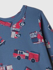 Gap Blue Truck Cotton Long Sleeve Pyjamas (6mths-5yrs) - Image 3 of 3