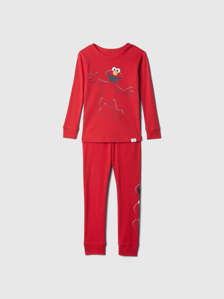 Gap Red Elmo Sesame Street Cotton Long Sleeve Pyjamas (12mths-5yrs) - Image 1 of 7