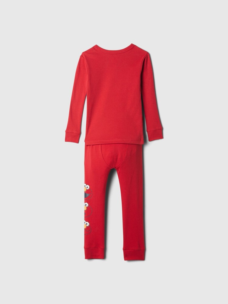 Gap Red Elmo Sesame Street Cotton Long Sleeve Pyjamas (12mths-5yrs) - Image 2 of 7