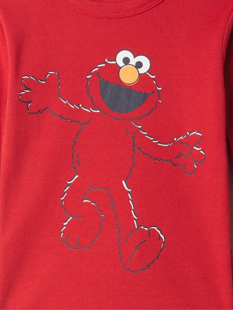 Gap Red Elmo Sesame Street Cotton Long Sleeve Pyjamas (12mths-5yrs) - Image 7 of 7