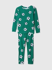 Gap Green Football Cotton Long Sleeve Pyjamas (12mths-5yrs) - Image 1 of 2