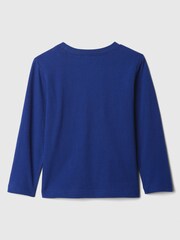 Gap Blue Fire Truck Graphic Long Sleeve Crew Neck T-Shirt (6mths-5yrs) - Image 2 of 3