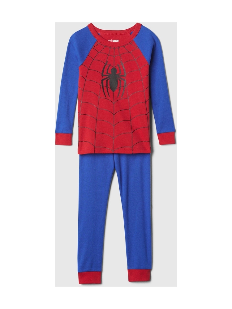 Gap Red Marvel Spider-Man Cotton Long Sleeve Pyjamas (6mths-5yrs) - Image 3 of 3