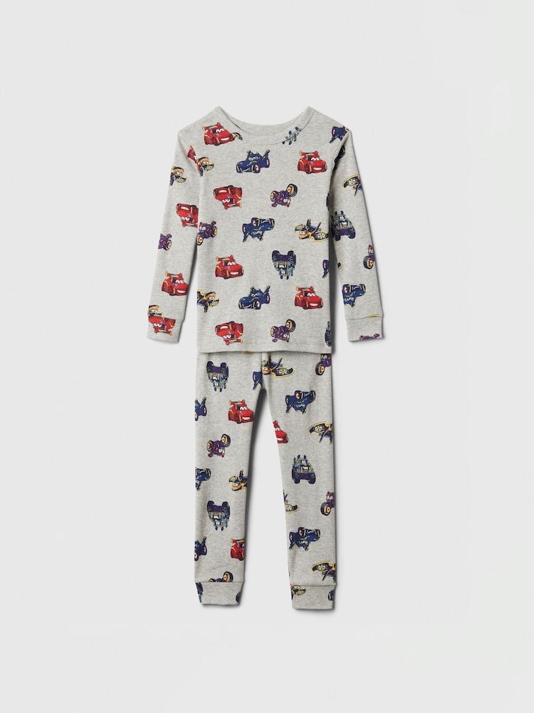 Gap Grey Disney Cars Cotton Long Sleeve Pyjamas (6mths-5yrs) - Image 1 of 3