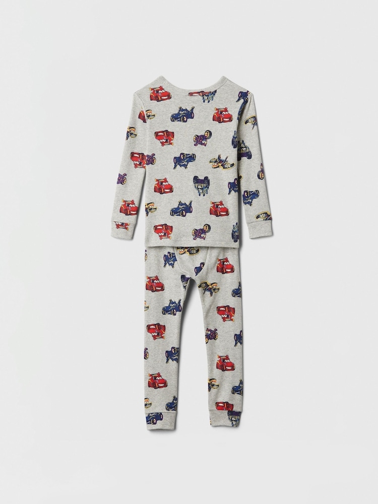 Gap Grey Disney Cars Cotton Long Sleeve Pyjamas (6mths-5yrs) - Image 2 of 3