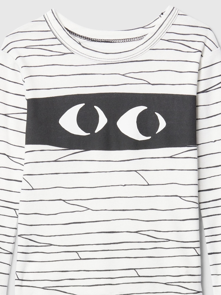 Gap White Mummy Halloween Long Sleeve Pyjama Set (6mths-5yrs) - Image 3 of 3
