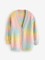 Simply Be Yellow Rainbow Ombre Cardigan - Image 5 of 5