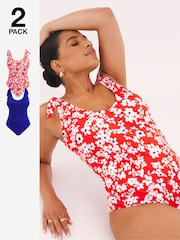 Simply Be Red Value Swimsuits 2 Pack - Image 1 of 7