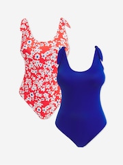 Simply Be Red Value Swimsuits 2 Pack - Image 5 of 7