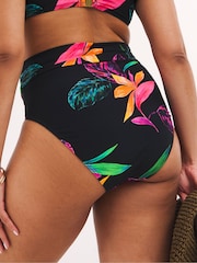 Simply Be Black Magisculpt Fold Over Classic Bikini Brief - Image 2 of 5