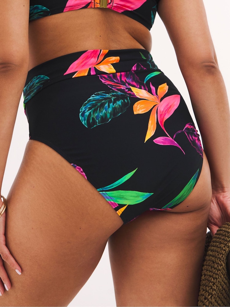 Simply Be Black Magisculpt Fold Over Classic Bikini Brief - Image 2 of 5