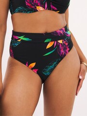 Simply Be Black Magisculpt Fold Over Classic Bikini Brief - Image 3 of 5