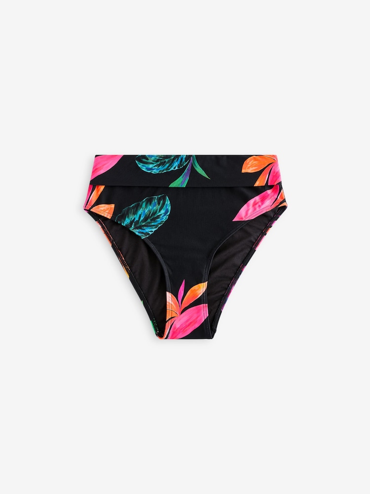 Simply Be Black Magisculpt Fold Over Classic Bikini Brief - Image 5 of 5