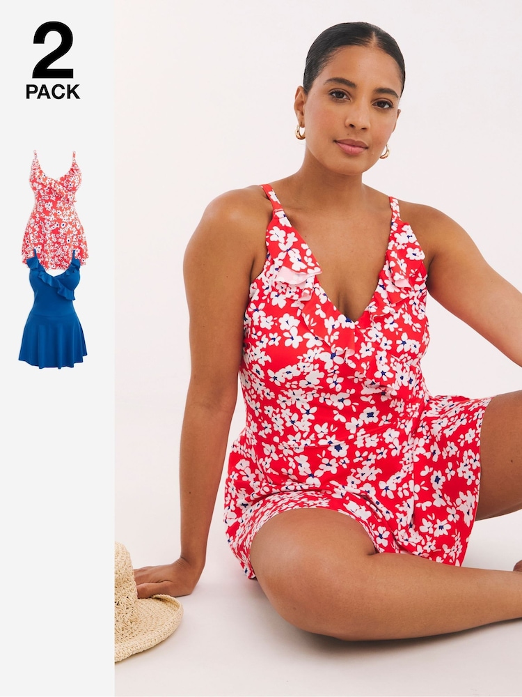 Simply Be Vale 2 Pack Swimdresses - Bild 1 von 7 Simply Be Vale 2 Pack Swimdresses - Bild 1 von 7