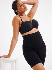 Simply Be Black Seamfree Thigh Shaper Medium Control Briefs - Image 1 of 4
