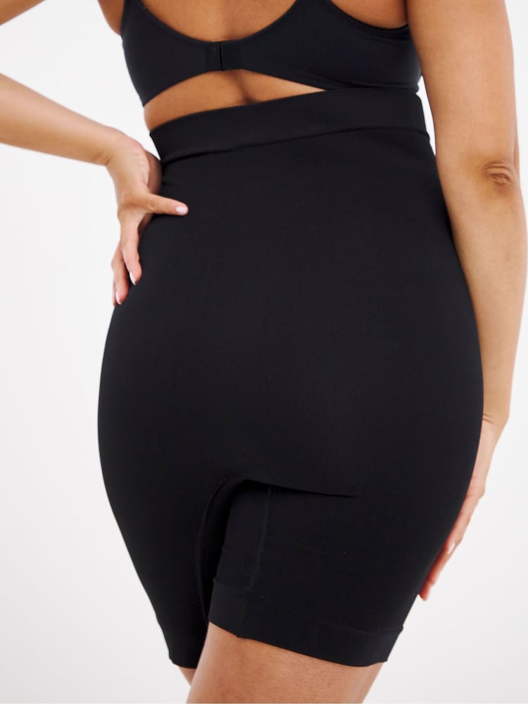 Simply Be Black Seamfree Thigh Shaper Medium Control Briefs - Image 4 of 4