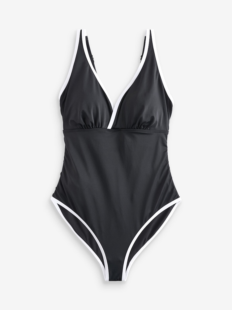 Simply Be Pink Value Cross Over High Leg Swimsuits 2 Pack - Image 7 of 7 Simply Be Pink Value Cross Over High Leg Swimsuits 2 Pack - Image 7 of 7
