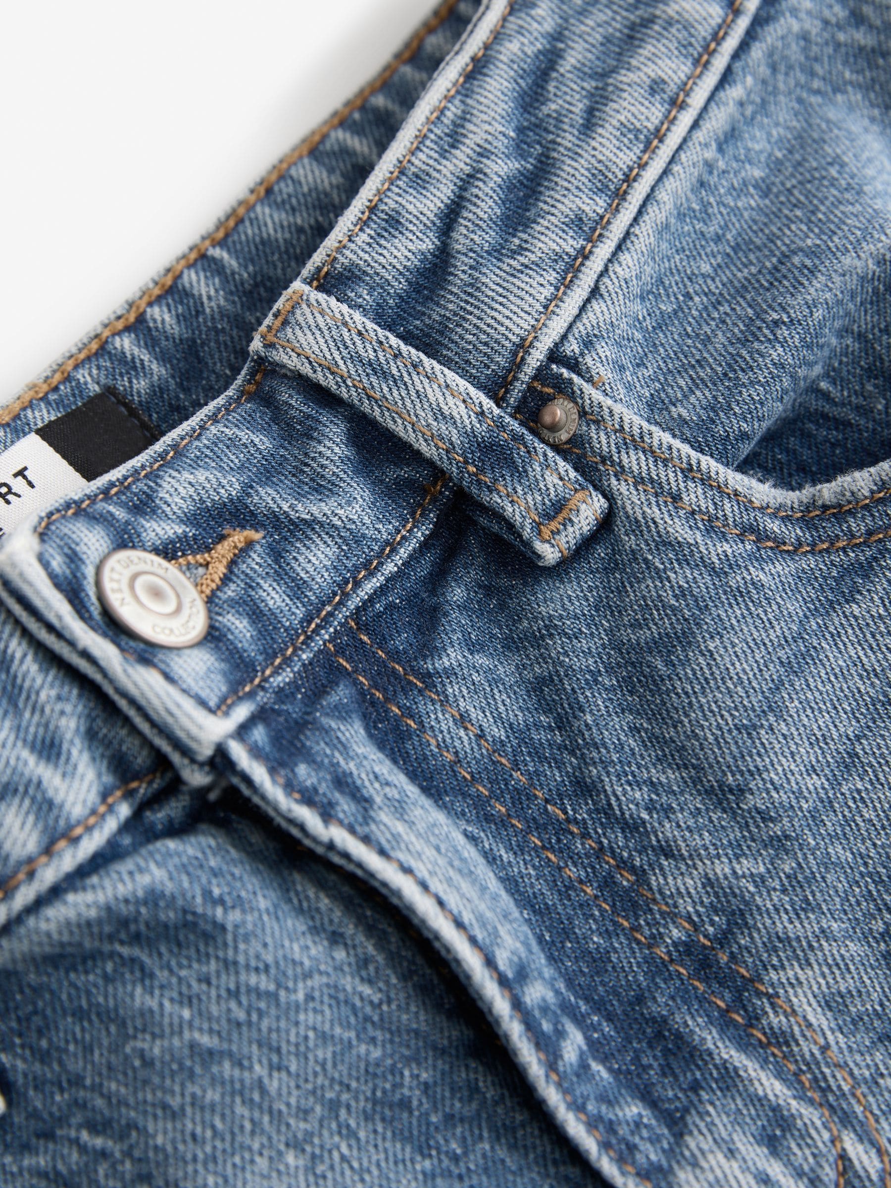 Buy Mid Blue Bermuda Denim Shorts from Next Canada