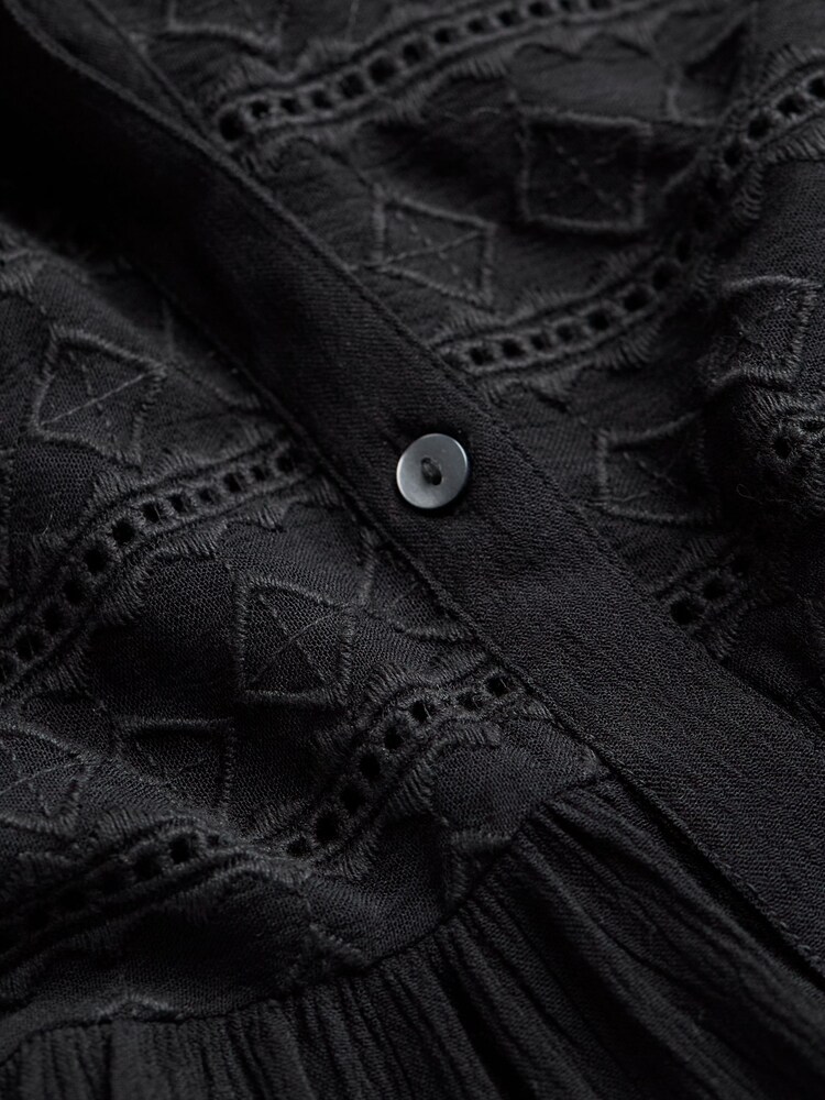 FatFace Black Lou Embroidered Blouse - Image 7 of 7 FatFace Black Lou Embroidered Blouse - Image 7 of 7