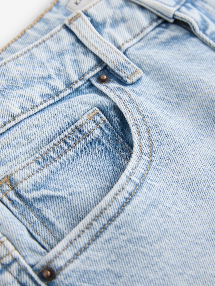 Bleach Knee Length Bermuda Denim Shorts - Image 4 of 5