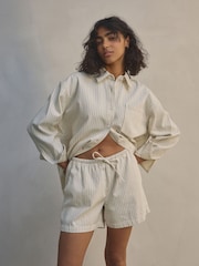 Dungă albă - Pull on Denim Shorts - Image 1 of 8