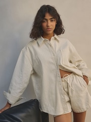 Dungă albă - Pull on Denim Shorts - Image 5 of 8