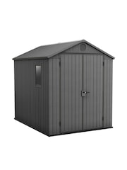 Keter Grey Darwin 6x8ft Plastic Garden Shed - Image 2 of 6