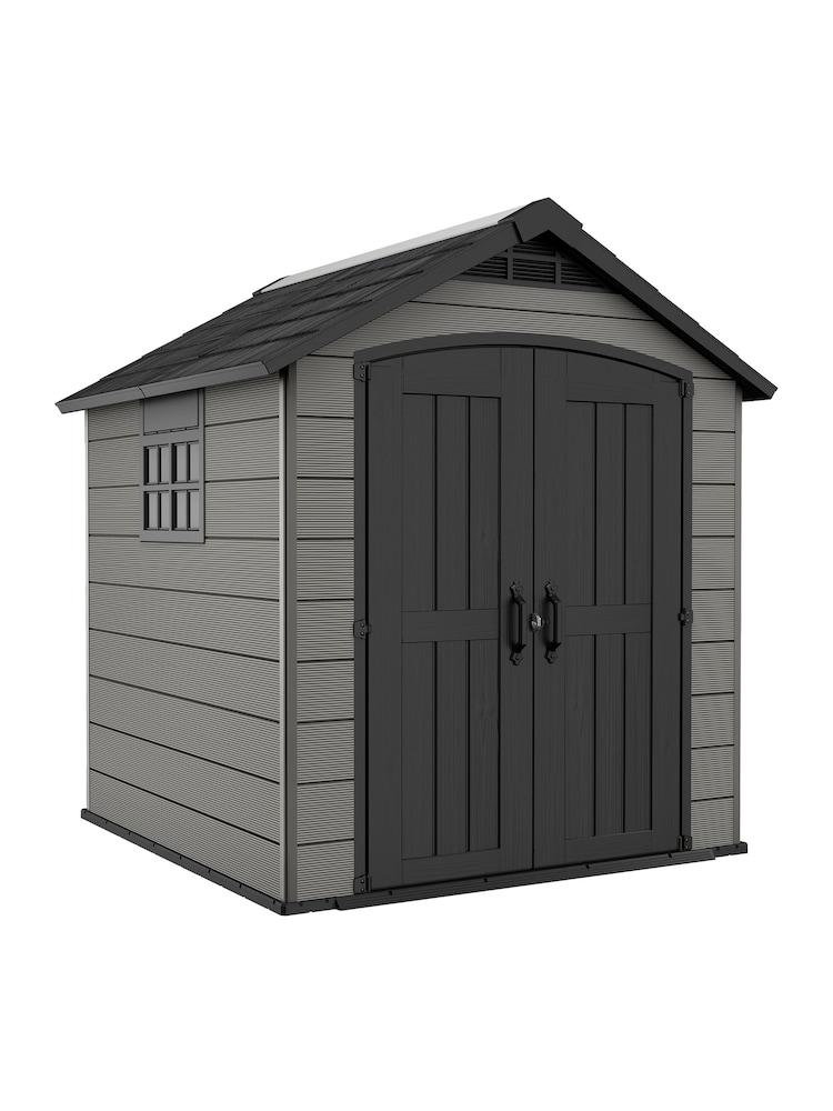 Keter Grey Premier 7.5x7ft Plastic Garden Shed - Image 2 of 6