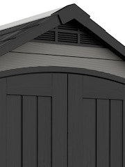 Keter Grey Premier 7.5x7ft Plastic Garden Shed - Image 5 of 6