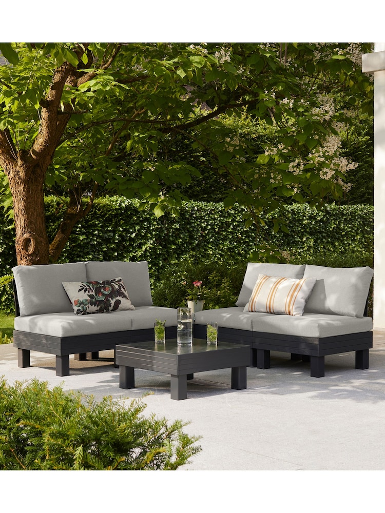 Keter Grey Elements 4 Seater Modular Garden Lounge Set - Image 1 of 6
