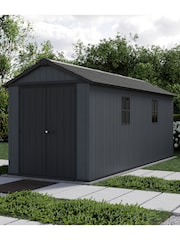 Keter Grey Newton Plus 7.5x17ft Garden Shed - Image 2 of 6