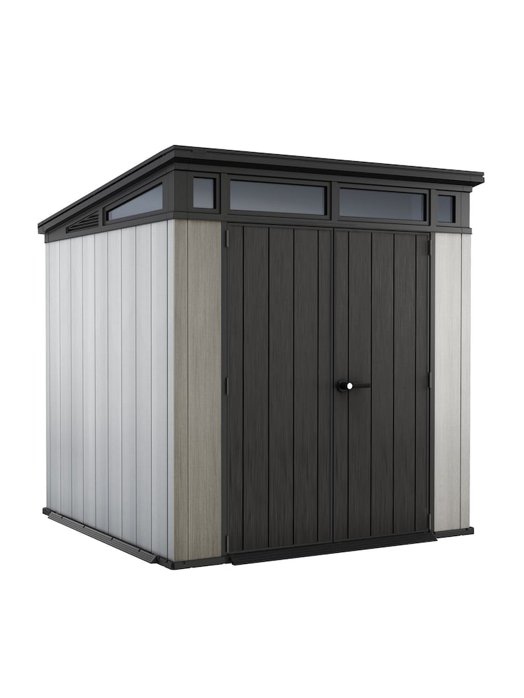 Keter Grey Artisan 7X7ft Plastic Garden Shed - Image 2 of 6
