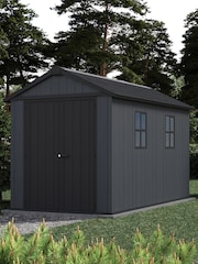 Keter Grey Newton Plus 11x7.5 Garden Shed - Image 2 of 6