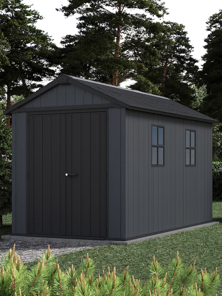 Keter Grey Newton Plus 11x7.5 Garden Shed - Image 2 of 6