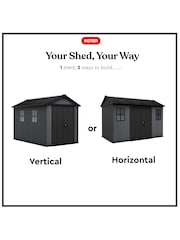Keter Grey Newton Plus 11x7.5 Garden Shed - Image 4 of 6