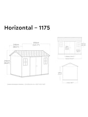Keter Grey Newton Plus 11x7.5 Garden Shed - Image 6 of 6