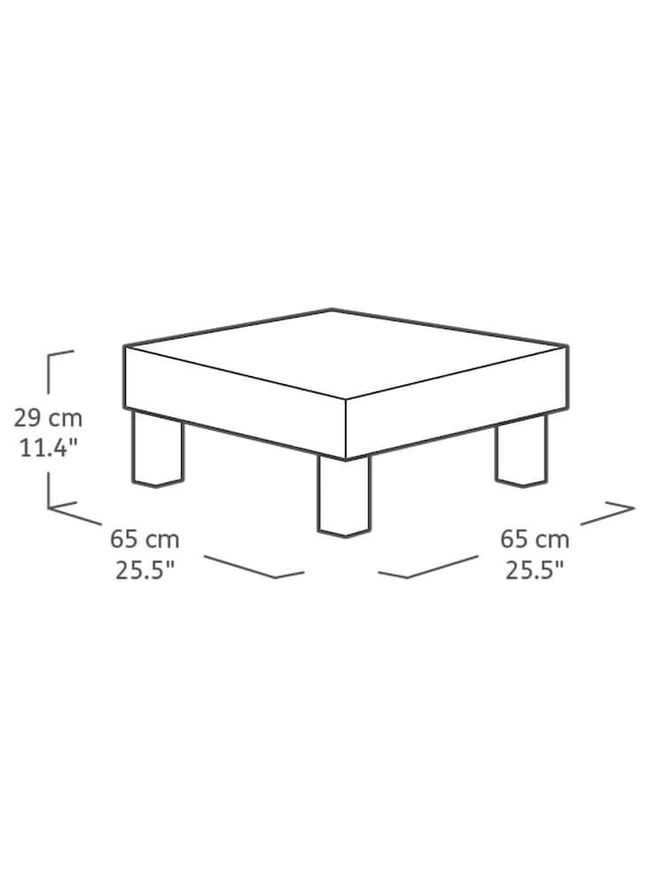 Keter Grey Elements 2 Seat Garden Balcony Set - Image 6 of 6