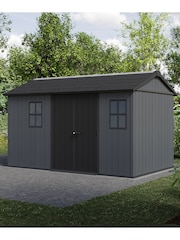 Keter Grey Newton Plus 7.5x13ft Garden Shed - Image 3 of 6