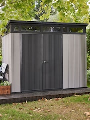 Keter Grey Artisan 9X7ft Plastic Garden Shed - Image 1 of 6
