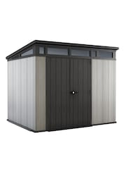 Keter Grey Artisan 9X7ft Plastic Garden Shed - Image 2 of 6
